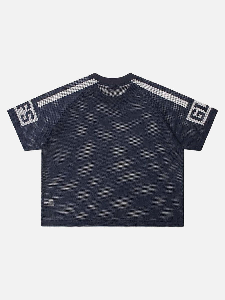 DAXUEN Mesh sports T-shirt with number 8