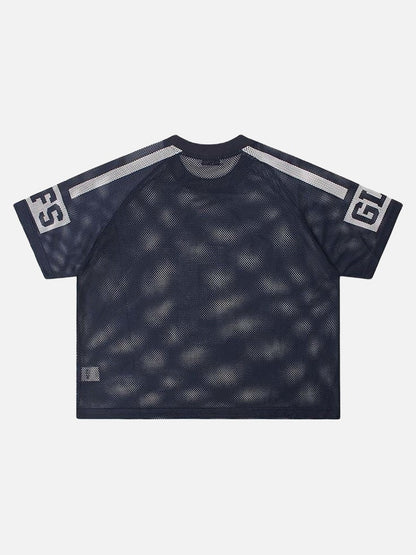 DAXUEN Mesh sports T-shirt with number 8