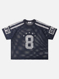 DAXUEN Mesh sports T-shirt with number 8