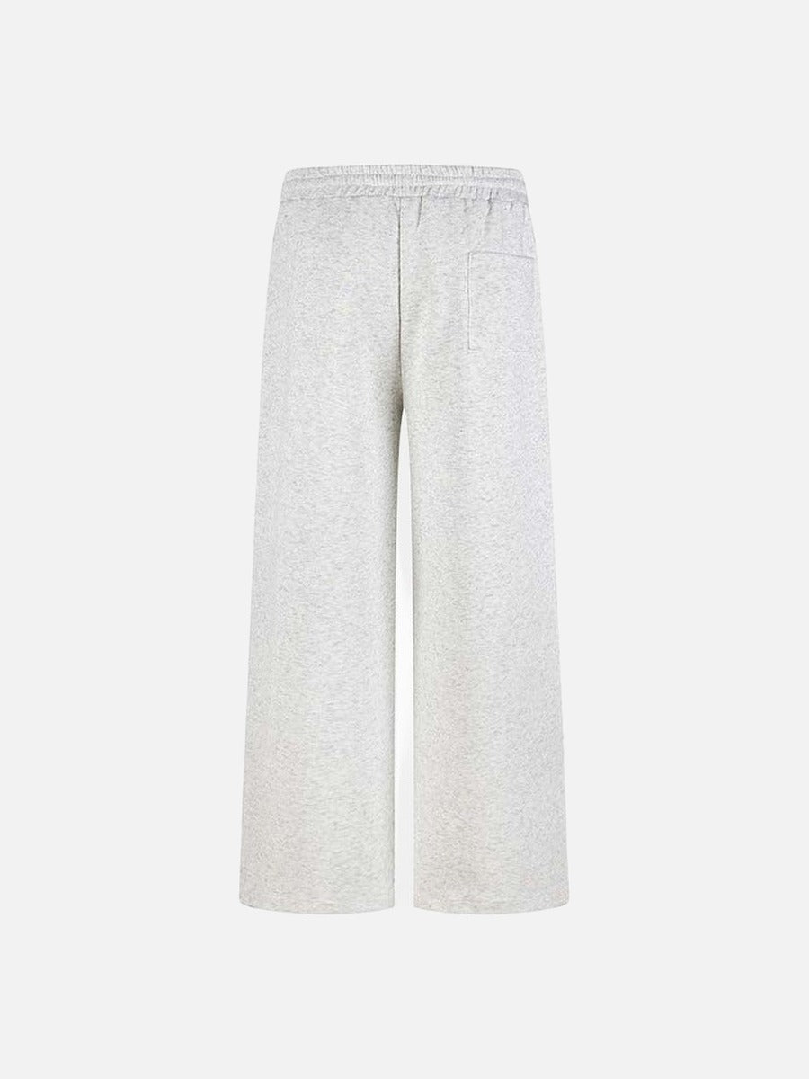 DAXUEN Wide leg sweatpants with numeral graphic