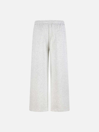 DAXUEN Wide leg sweatpants with numeral graphic