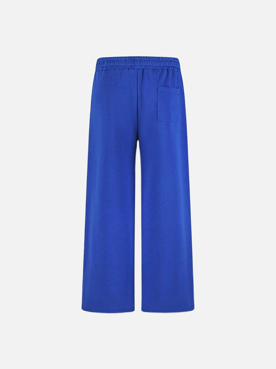 DAXUEN Wide leg sweatpants with numeral graphic