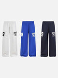 DAXUEN Wide leg sweatpants with numeral graphic