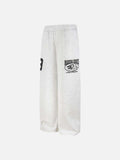 DAXUEN Wide leg sweatpants with numeral graphic