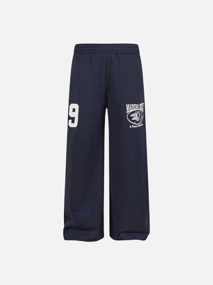 DAXUEN Wide leg sweatpants with numeral graphic