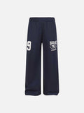 DAXUEN Wide leg sweatpants with numeral graphic