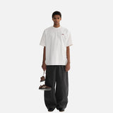 DAXUEN white oversized bold red graphic back t-shirt