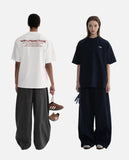 DAXUEN white oversized bold red graphic back t-shirt