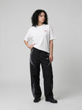DAXUEN white oversized bold red graphic back t-shirt — model photo