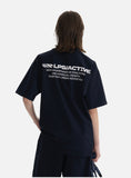 DAXUEN white oversized bold red graphic back t-shirt