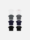 DAXUEN white oversized bold red graphic back t-shirt