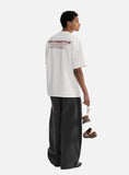 DAXUEN white oversized bold red graphic back t-shirt