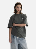 DAXUEN white oversized bold red graphic back t-shirt