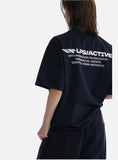 DAXUEN white oversized bold red graphic back t-shirt