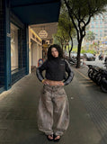 DAXUEN Relaxed-fit jacket with Chinese frog buttons and embroidery — model photo