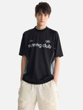 DAXUEN white athletic top with running club graphic