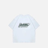 Bold Stacked Text Graphic Oversized T-Shirt