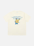 DAXUEN solid color oversized star graphic t-shirt