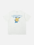DAXUEN solid color oversized star graphic t-shirt