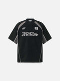 DAXUEN Oversized short-sleeved embroidered T-shirt