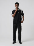 DAXUEN Short-sleeved polo shirt with striped panels — model photo