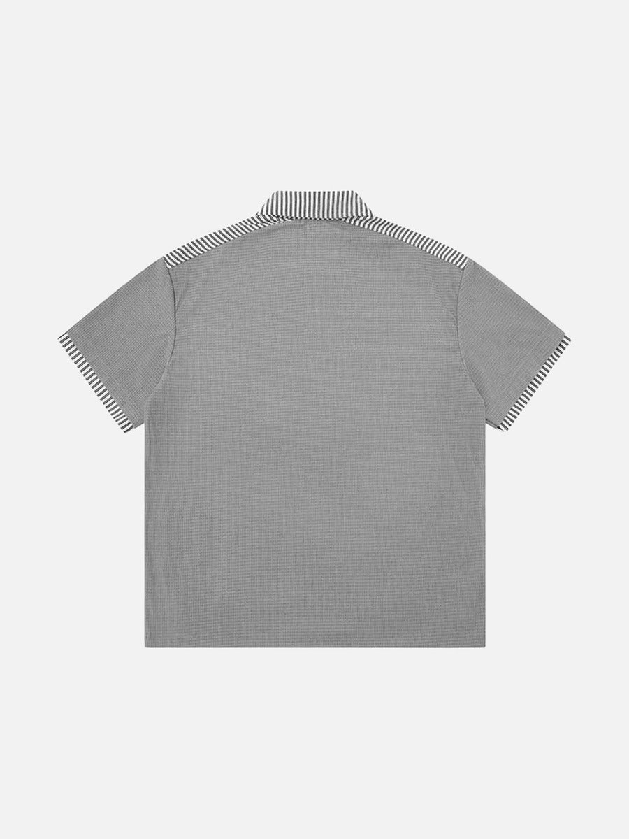 DAXUEN Short-sleeved polo shirt with striped panels