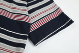 DAXUEN grey striped polo with number 23 graphic