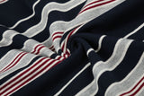 DAXUEN grey striped polo with number 23 graphic