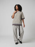 DAXUEN Set of two oversized striped t-shirts — model photo