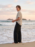 DAXUEN Set of two oversized striped t-shirts — model photo