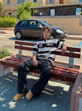 DAXUEN Bold Striped Polo Shirt | DAXUEN — model photo