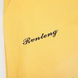 DAXUEN yellow and dark blue studded graphic wide-leg pants