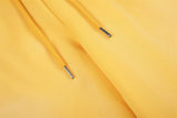 DAXUEN yellow and dark blue studded graphic wide-leg pants