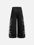 DAXUEN camouflage sweatpants with bold swirling graphics