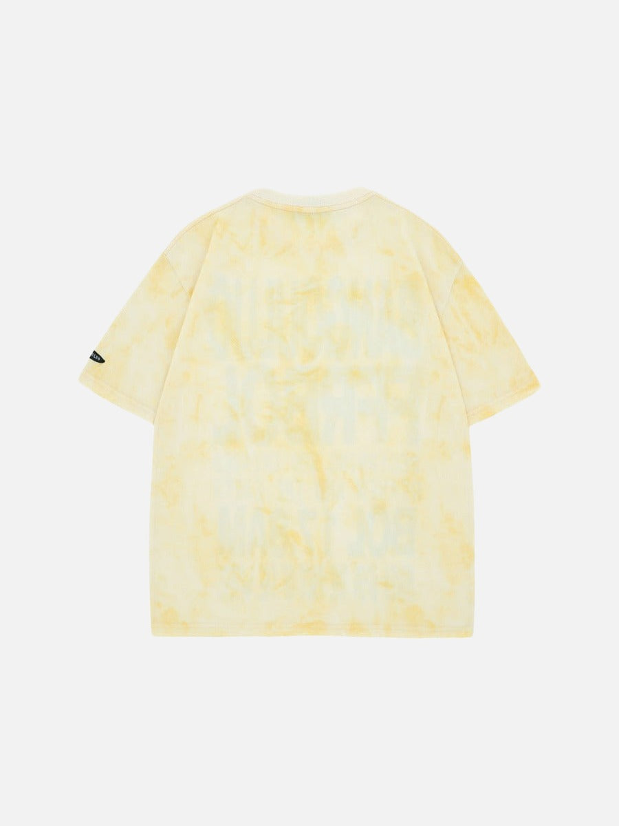 DAXUEN Short-sleeved tie-dye graphic t-shirt