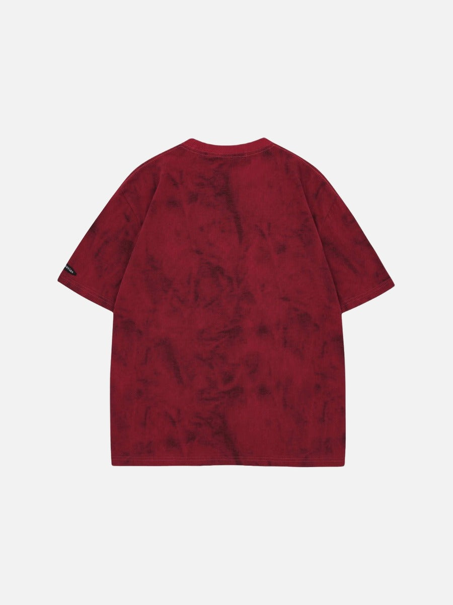 DAXUEN Short-sleeved tie-dye graphic t-shirt