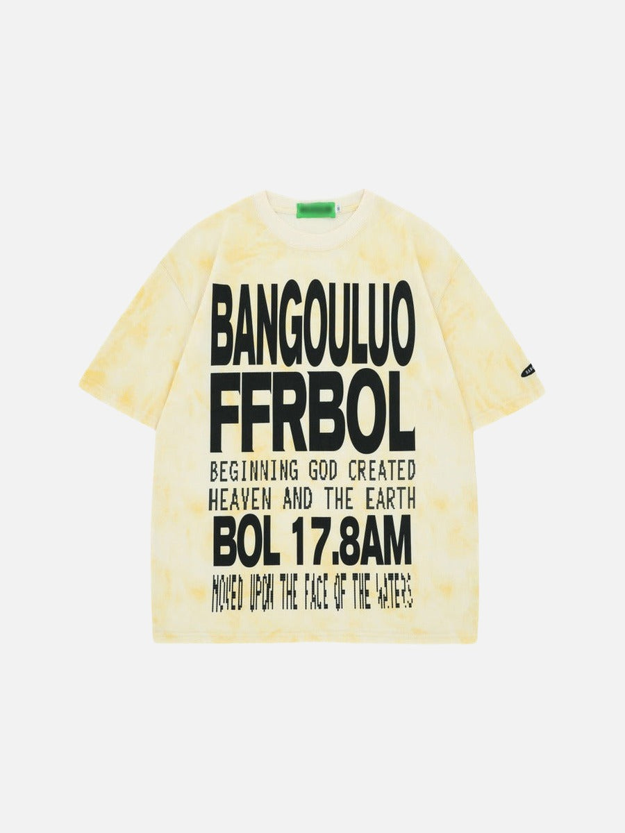 DAXUEN Short-sleeved tie-dye graphic t-shirt