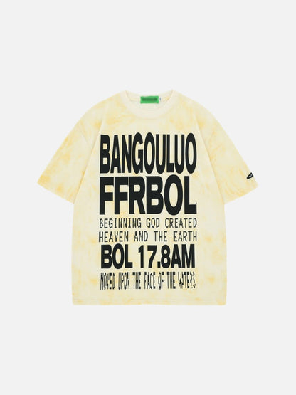 DAXUEN Short-sleeved tie-dye graphic t-shirt