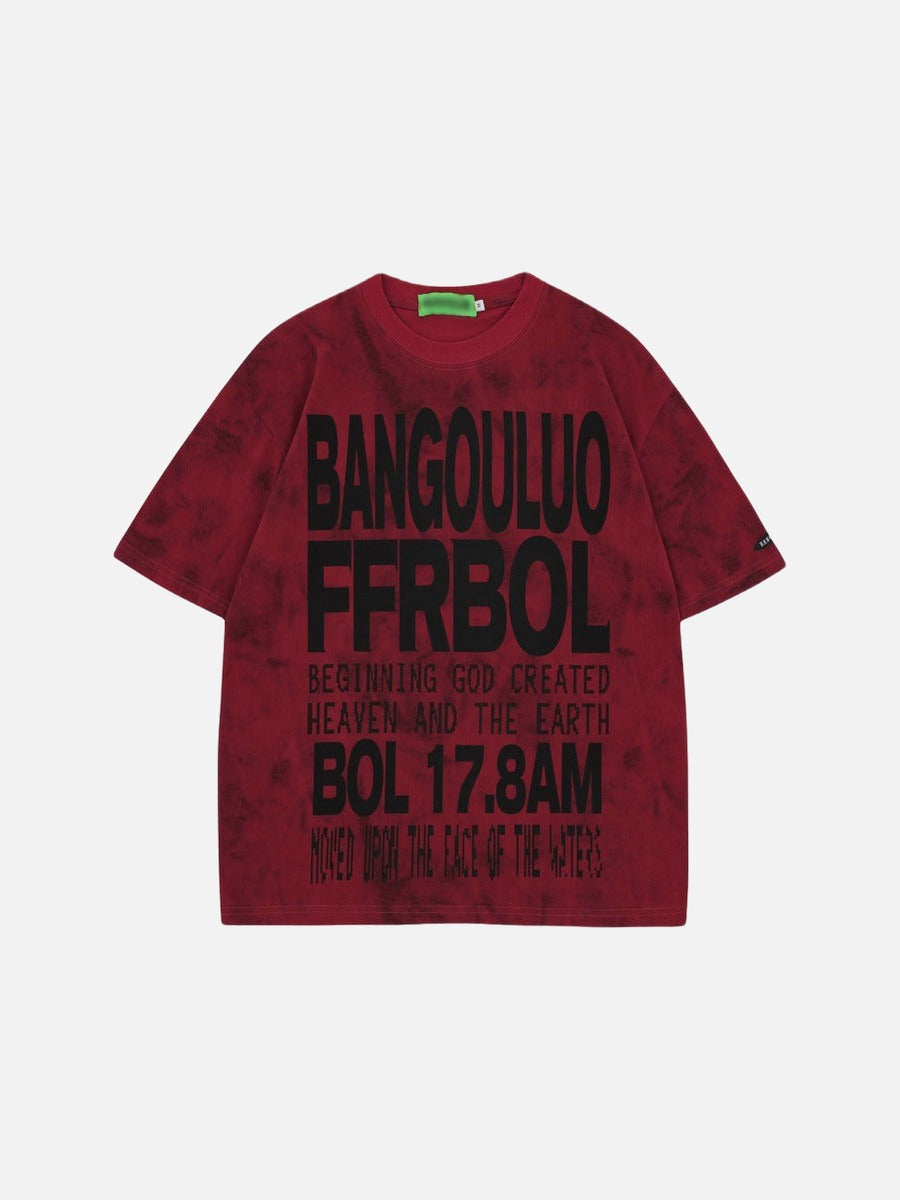 DAXUEN Short-sleeved tie-dye graphic t-shirt