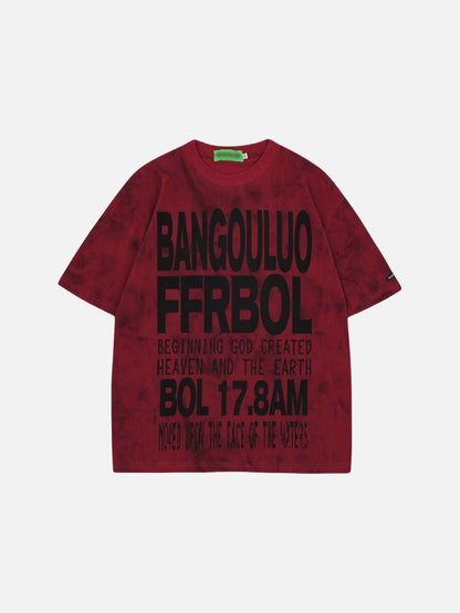 DAXUEN Short-sleeved tie-dye graphic t-shirt