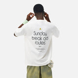 DAXUEN black oversized triangular graphic tee