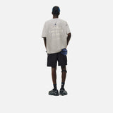 DAXUEN black oversized triangular graphic tee