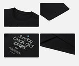 DAXUEN black oversized triangular graphic tee