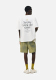 DAXUEN black oversized triangular graphic tee