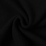 DAXUEN black mock neck pullover with bold wavy graphics