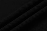 DAXUEN black mock neck pullover with bold wavy graphics