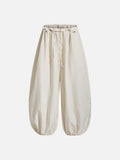 Bold White Stripe Wide-Leg Lounge Pants
