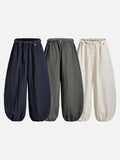 DAXUEN dark navy wide-leg pants with white stripes