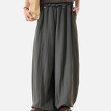 DAXUEN dark navy wide-leg pants with white stripes