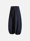 DAXUEN dark navy wide-leg pants with white stripes